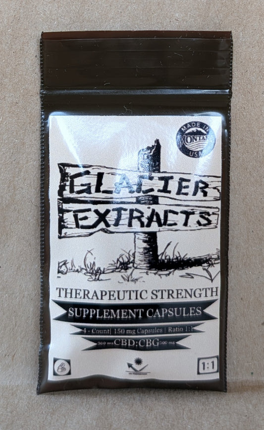 THERAPEUTIC STRENGTH CBD: CBG RATIO CAPSULES | 50 UNITS (4-count)