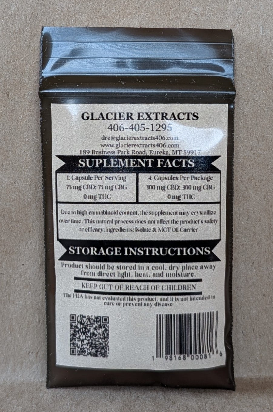 THERAPEUTIC STRENGTH CBD: CBG RATIO CAPSULES | 50 UNITS (4-count)